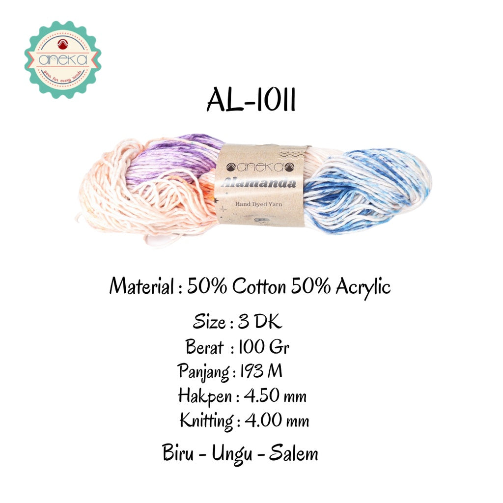 KATALOG - Benang Rajut Alamanda / Hand Dyed Yarn Cotton Yarn / Katun