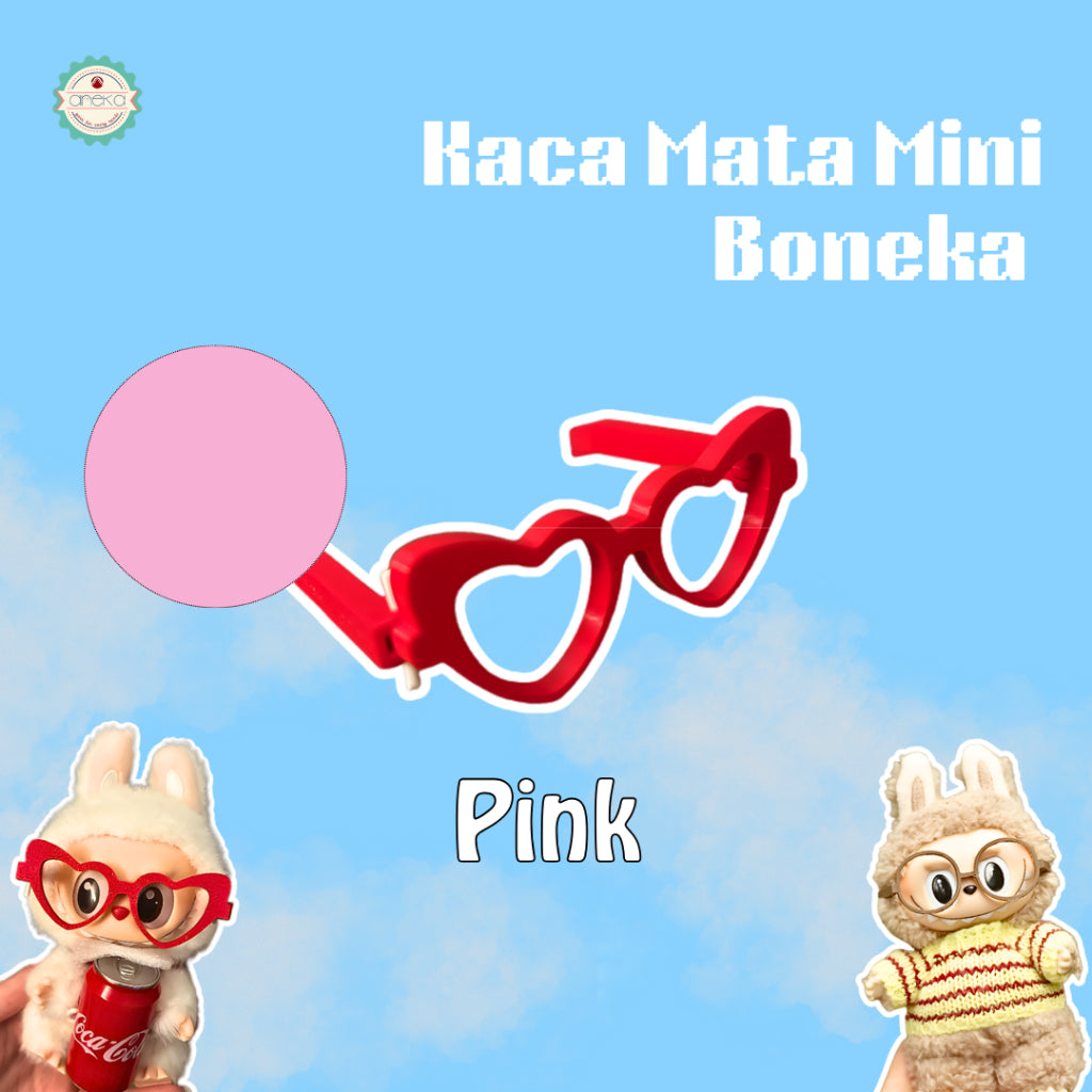 KATALOG - 3D Print Kaca Mata Boneka Unik Lucu / Dolls Glassses / Toy Accessories