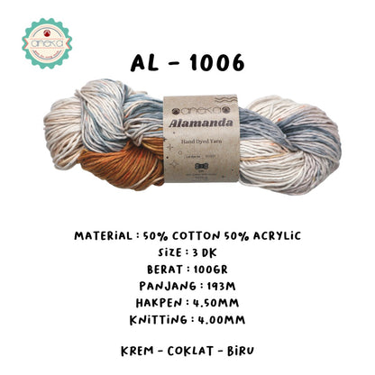 KATALOG - Benang Rajut Alamanda / Hand Dyed Yarn Cotton Yarn / Katun