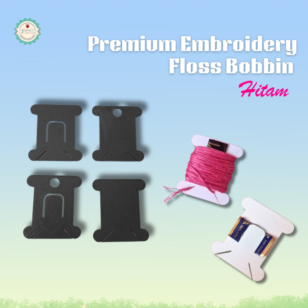 ANEKA - [10PCS] 3D Print Bobbin Card / Papan Benang Jahit Rajut