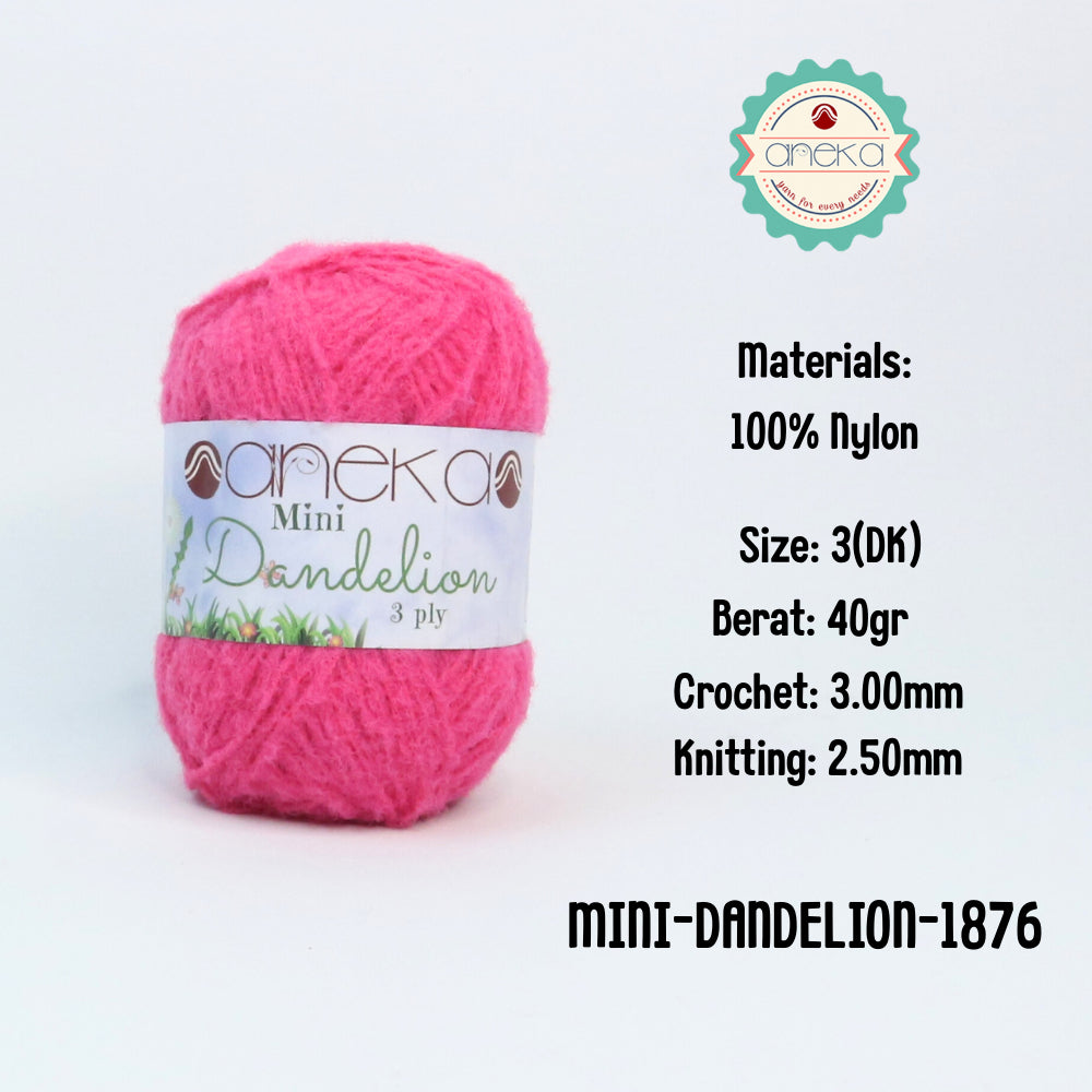 KATALOG - Benang Rajut Mini Dandelion 3 Ply / Crochet Knitting Cord Yarn