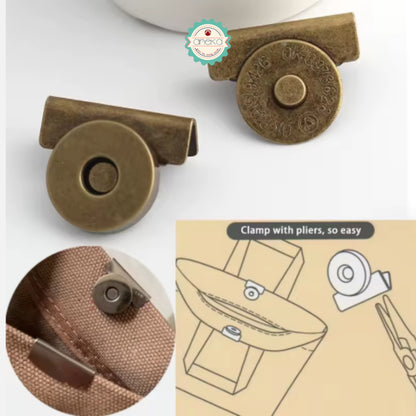 KATALOG - [2PCS] Kancing Magnet Snap Premium / Aksesoris Tas / Snap Button Magnetic