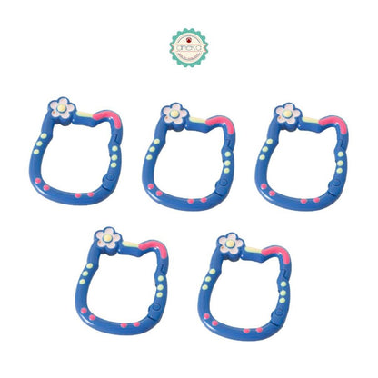 ANEKA - [5PCS] Kait Carabiner Hello Kitty Warna / Keychain Hook Premium