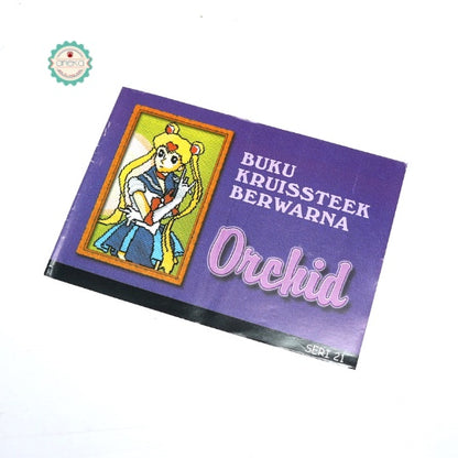 BUKU KRISTIK/CROSS STITCH ORCHID KRUISSTEEK BERWARNA