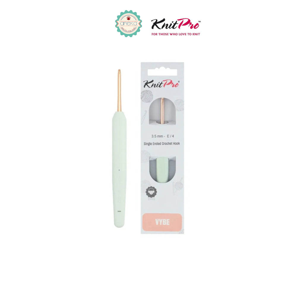 KNITPRO - Vybe Single Ended Crochet Hooks / Alat Rajut Hakpen