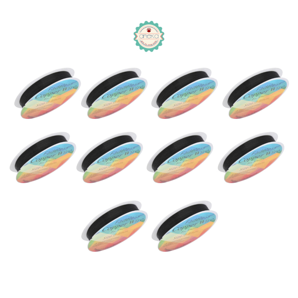 KATALOG - [1 SLOP] Kawat Stainless / Steel Wire For Bracelet / Tiger Tail Beading / 10 PCS