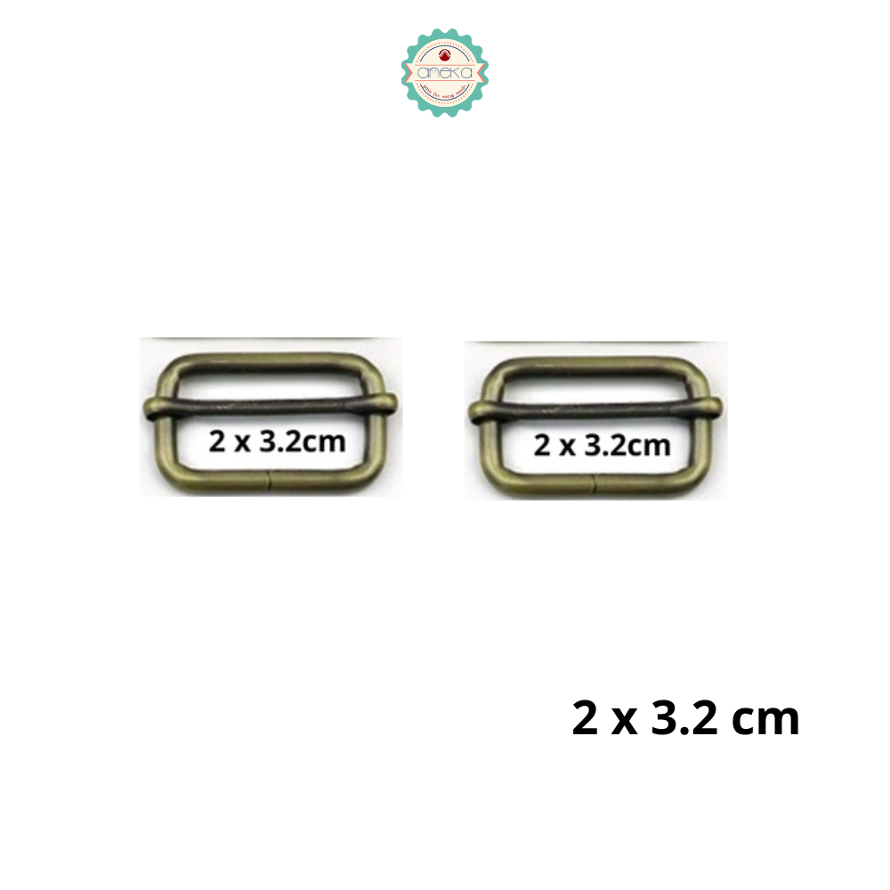 ANEKA - [2PCS] Rel Tas / Ring Jalan Kotak