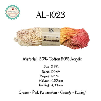 KATALOG - Benang Rajut Alamanda / Hand Dyed Yarn Cotton Yarn / Katun