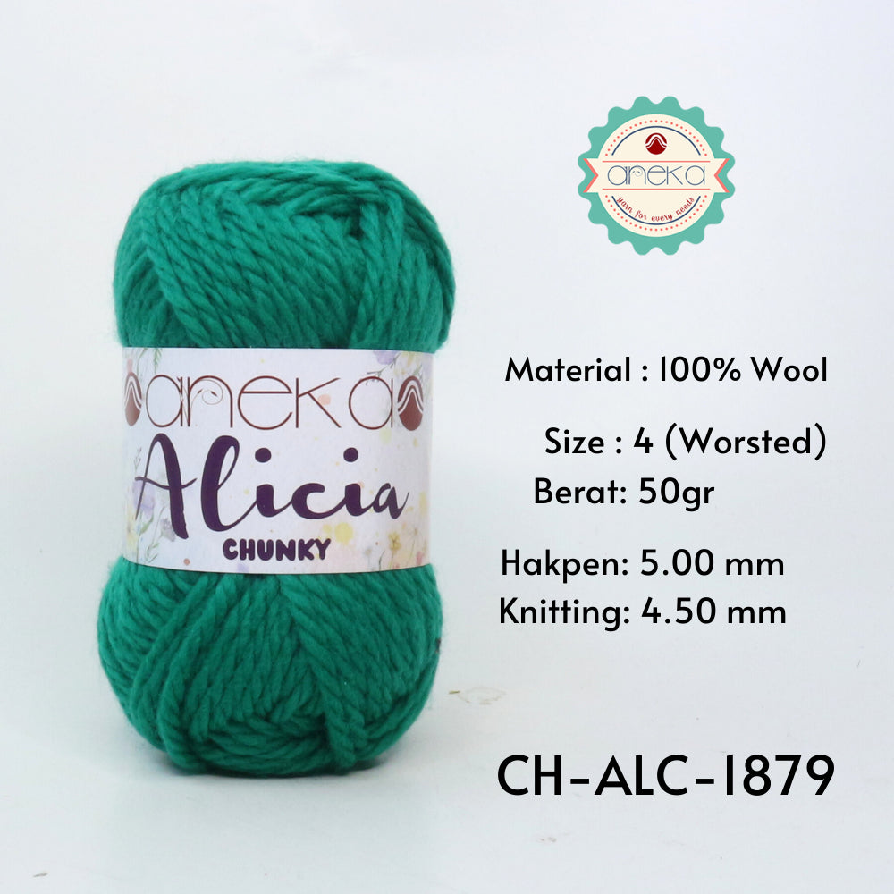 KATALOG - Benang Rajut Alicia Chunky / Wool / Wol Crochet Knitting Yarn