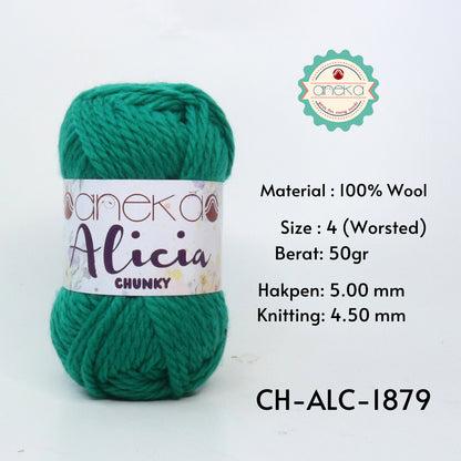 KATALOG - Benang Rajut Alicia Chunky / Wool / Wol Crochet Knitting Yarn