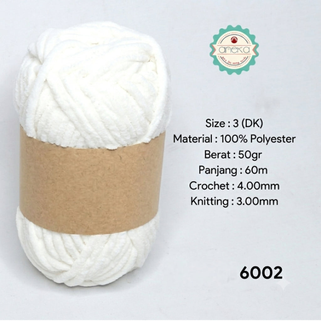 KATALOG - [GRADE B] Benang Rajut Mini Chenille / Crochet Knitting Yarn