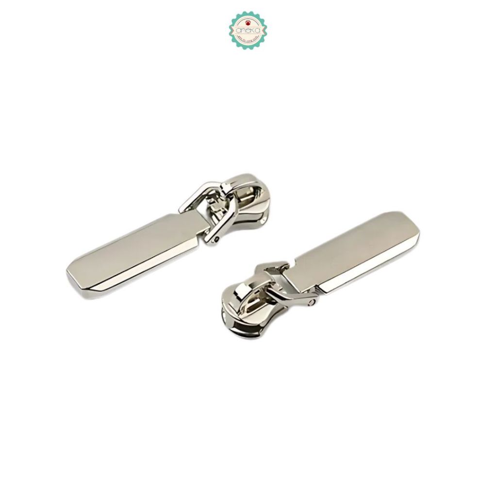 ANEKA - [2PCS] Kepala Ritsleting Lonjong Premium / Accessories DIY Solid Zip Head Special for Metal Zipper