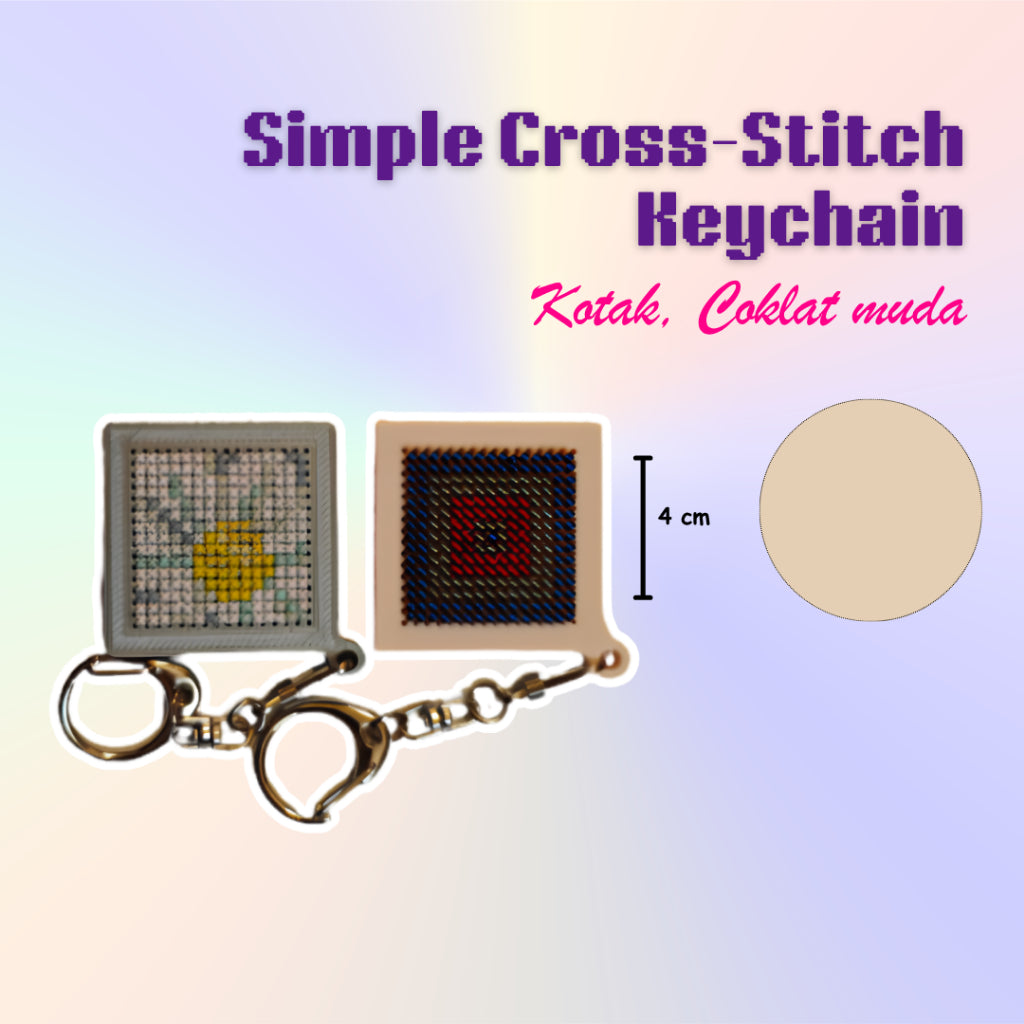 KATALOG -  [TANPA KEYCHAIN & BENANG] 3D Print Embroidery / Cross Stitch / Keychain / Menyulam / Sulam Tangan / Gantungan Kunci