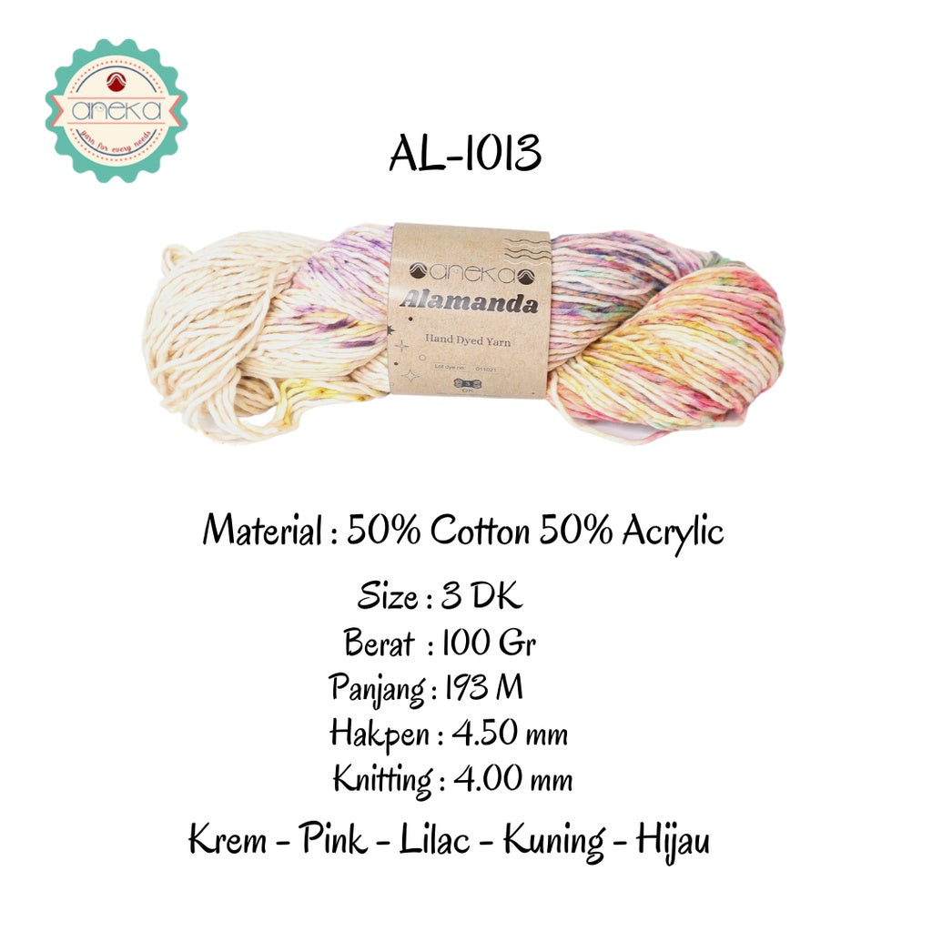 KATALOG - Benang Rajut Alamanda / Hand Dyed Yarn Cotton Yarn / Katun