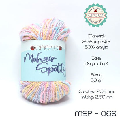 CATALOG - Spotty Cotton Mohair Knitting Yarn / Spotty Angora Yarn PART 2