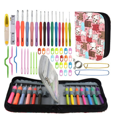 Hakpen (Alat Rajut / Crochet Hook) ANK Double Hard Case Kucing SET