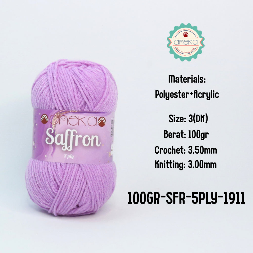 KATALOG - Benang Rajut Saffron 5 Ply 100gr / Crochet Knitting Yarn