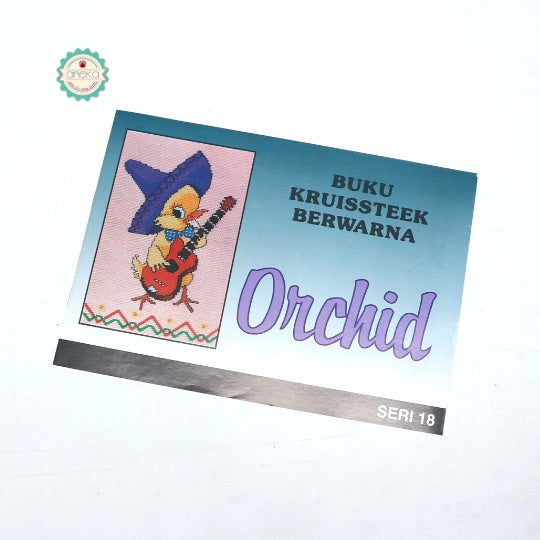 BUKU KRISTIK/CROSS STITCH ORCHID KRUISSTEEK BERWARNA