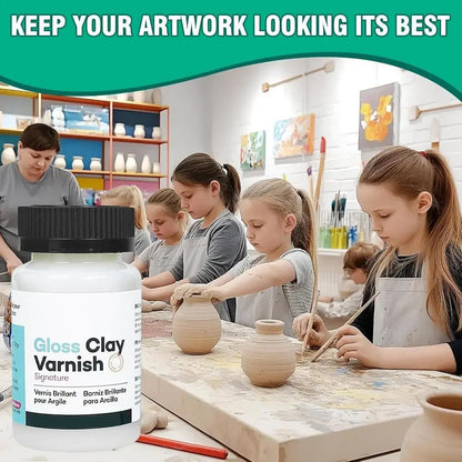 ANEKA - Clay Varnish Gloss / Clay Sealer Natural Finish / Kerajinan Tanah Liat / Pottery
