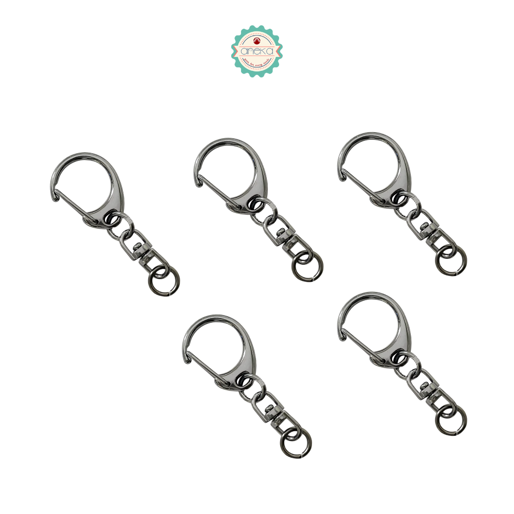 KATALOG - [5PCS] Kait Carabiner Bentuk C / Clasp Buckle Keychain Hook Premium