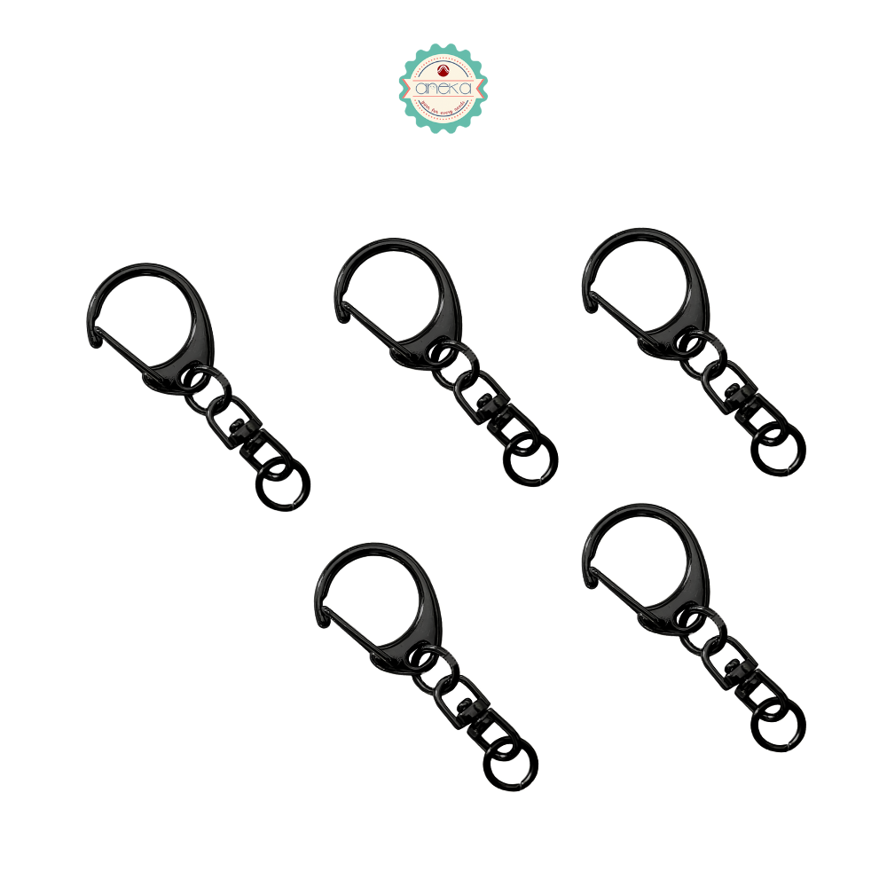 KATALOG - [5PCS] Kait Carabiner Bentuk C / Clasp Buckle Keychain Hook Premium