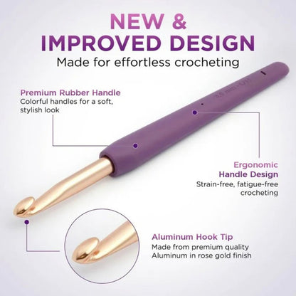 KNITPRO - Vybe Single Ended Crochet Hooks / Alat Rajut Hakpen