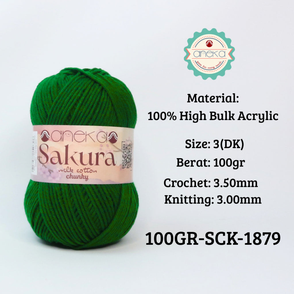 KATALOG - Benang Rajut Sakura Chunky 5 Ply 100gr / Crochet Knitting Yarn