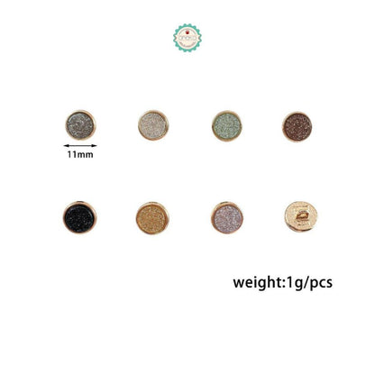 ANEKA - Kancing Baju Glitter Mewah / Tiny Button 11mm Premium