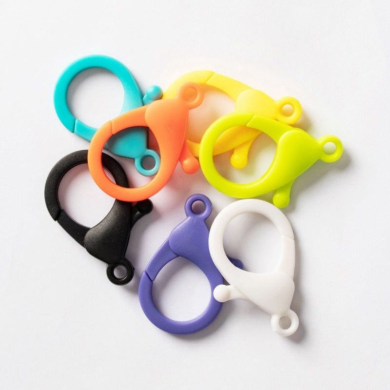 ANEKA -  [4PCS] Lobster Clasp Plastik Pengait Gantungan Kunci Keychain 25mm