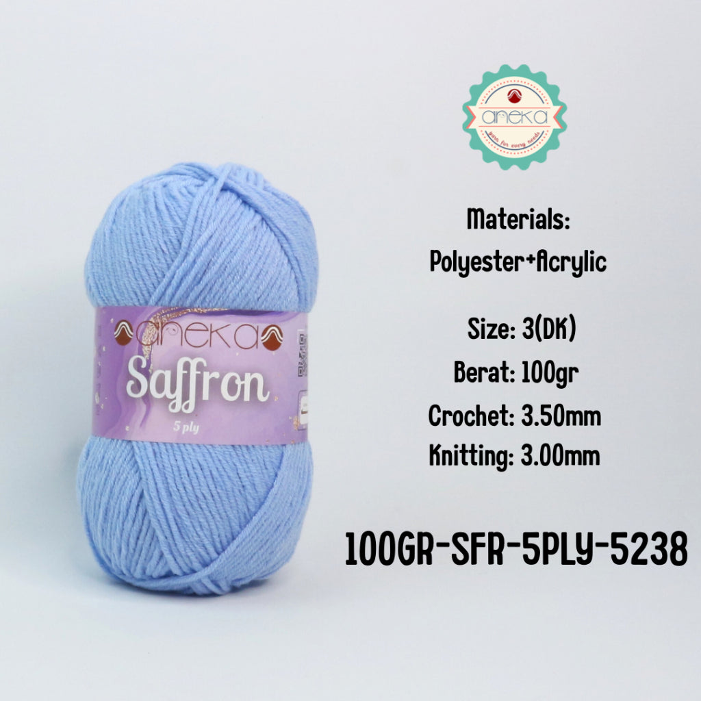KATALOG - Benang Rajut Saffron 5 Ply 100gr / Crochet Knitting Yarn