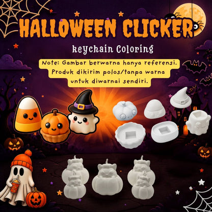 KATALOG - 3D Print Halloween Fidget Clicker Special Edition / Gantungan Kunci Penghilang Stress Lucu