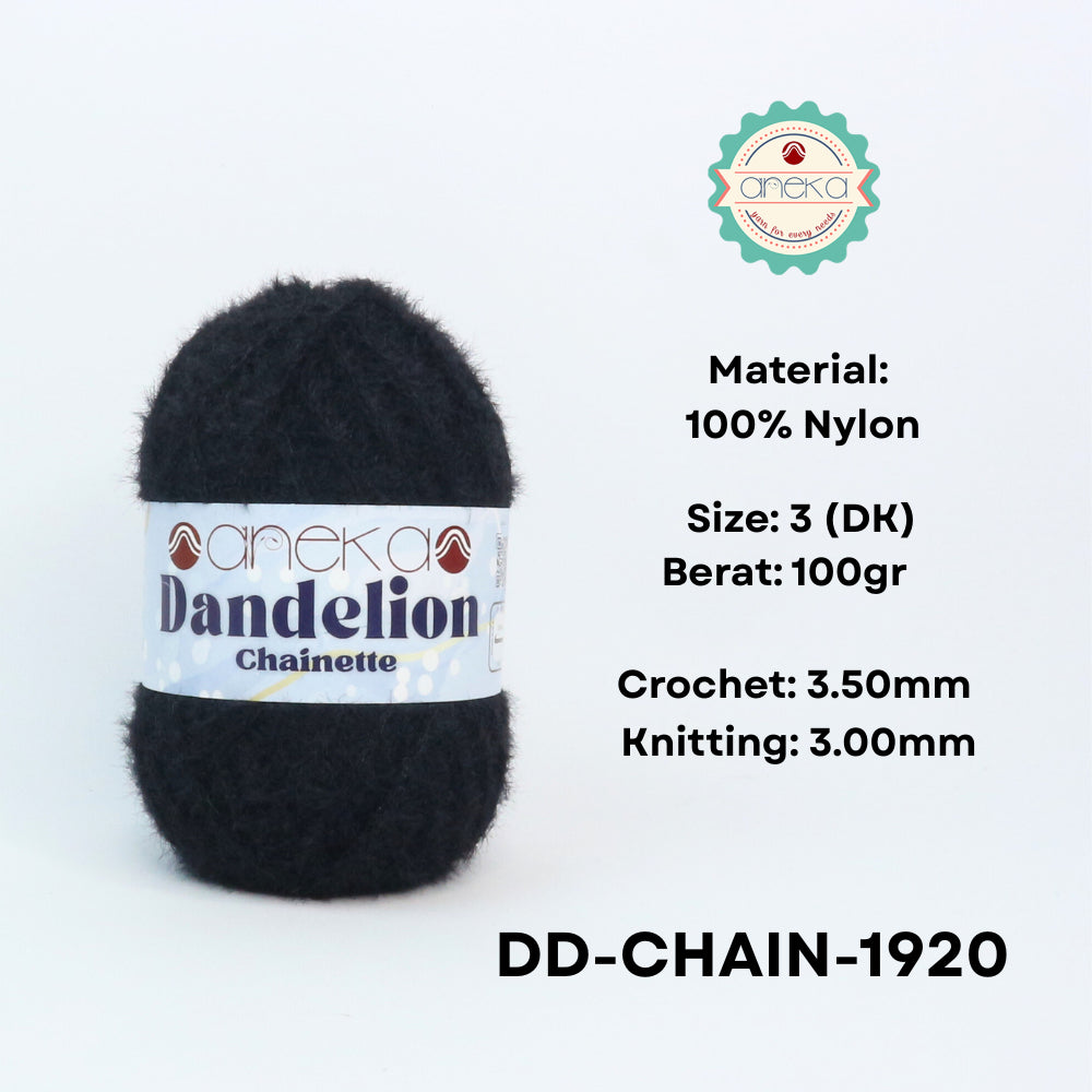 KATALOG - Benang Rajut Knitting Dandelion Chainette / Crochet Yarn Nylon / Nilon