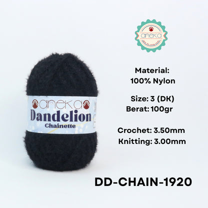 KATALOG - Benang Rajut Knitting Dandelion Chainette / Crochet Yarn Nylon / Nilon