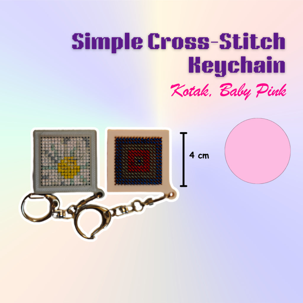 KATALOG -  [TANPA KEYCHAIN & BENANG] 3D Print Embroidery / Cross Stitch / Keychain / Menyulam / Sulam Tangan / Gantungan Kunci