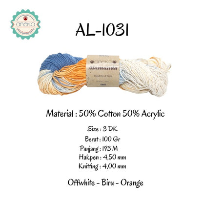 KATALOG - Benang Rajut Alamanda / Hand Dyed Yarn Cotton Yarn / Katun