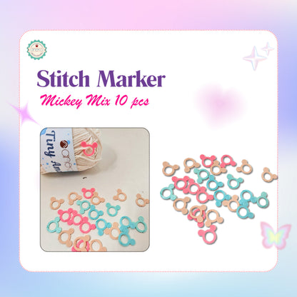 ANEKA - 3D Print Stitch Marker Flower Series / Penanda Rajut Motif Bunga Lucu