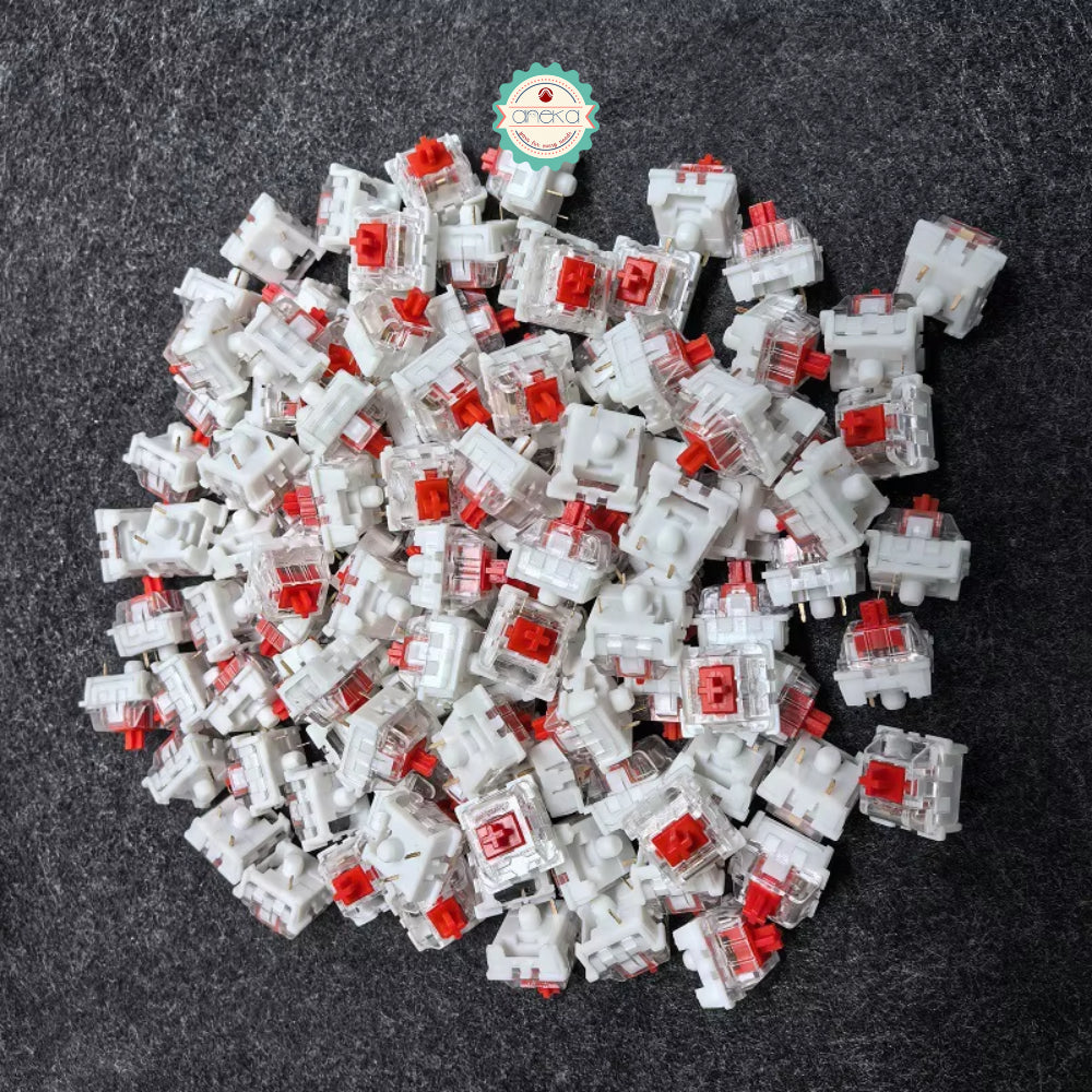 ANEKA - [100 PCS] Clicker Fidget / Mechanical Keyboard Switches DIY / Kliker / Dustproof Shaft Keycap Replacement Parts Gaming Typing