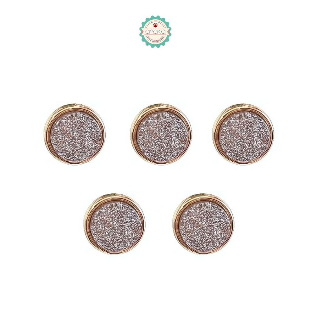 ANEKA - Kancing Baju Glitter Mewah / Tiny Button 11mm Premium