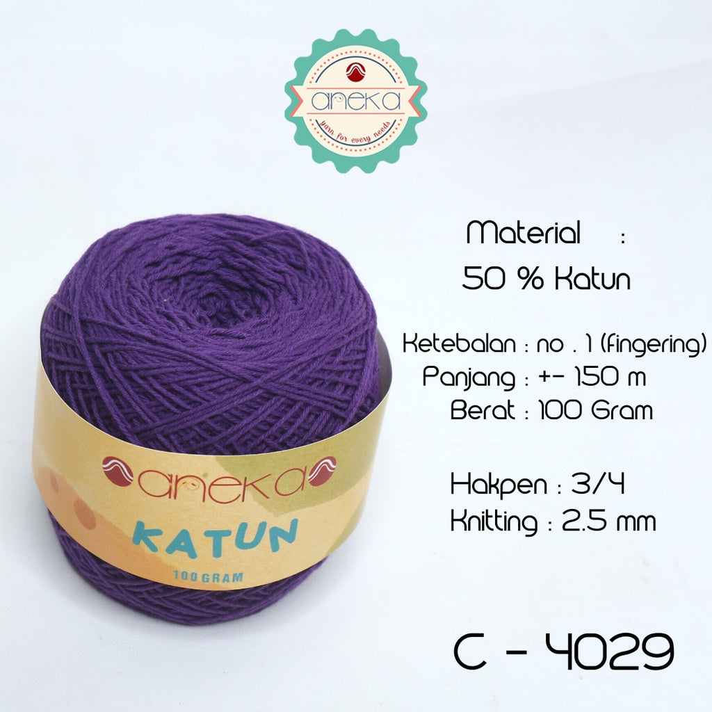 KATALOG - Benang Rajut Katun Polos Part 2