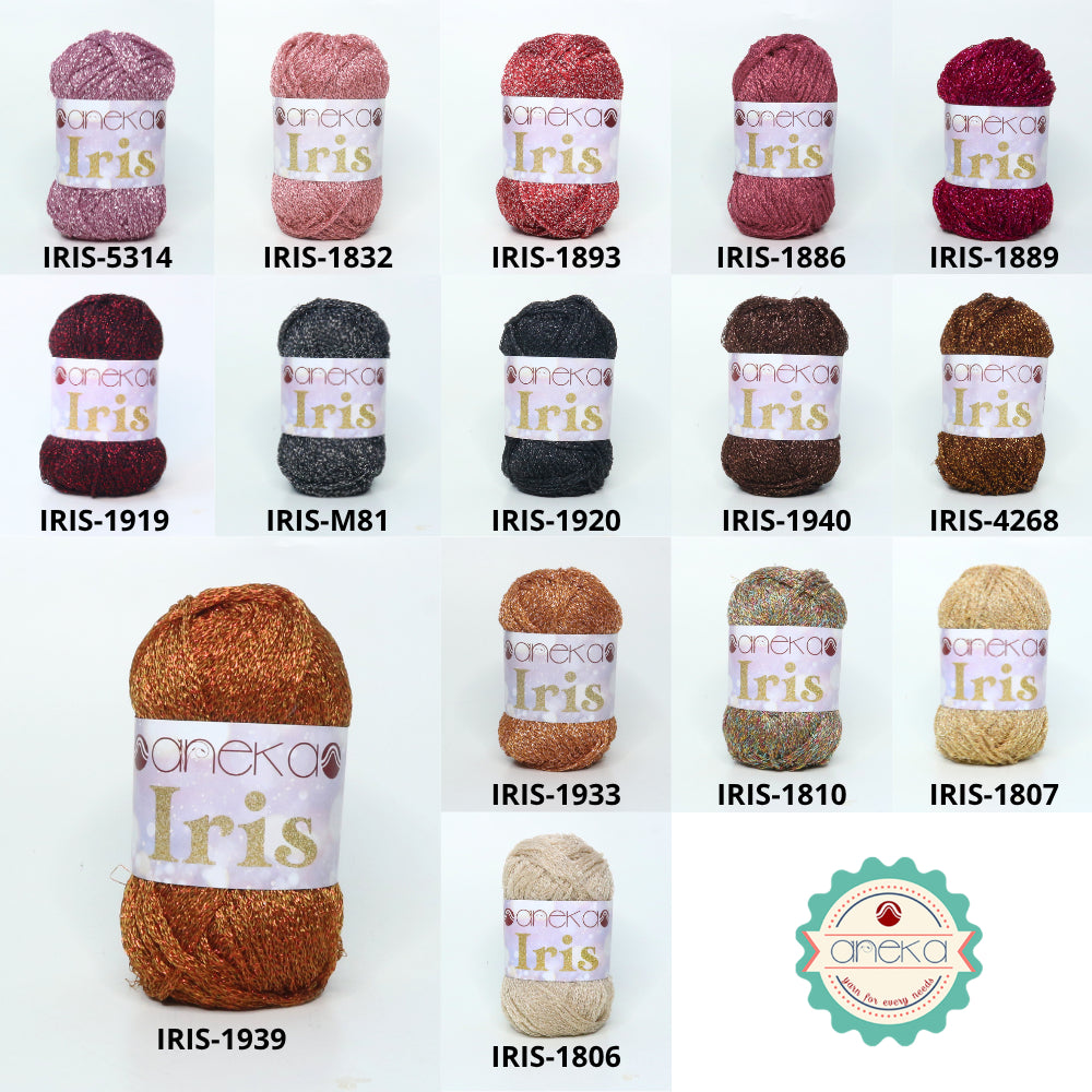 KATALOG - Benang Rajut Iris Glitter / Crochet Knitting Yarn