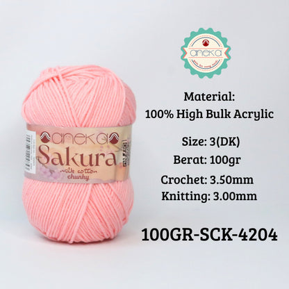 KATALOG - Benang Rajut Sakura Chunky 5 Ply 100gr / Crochet Knitting Yarn