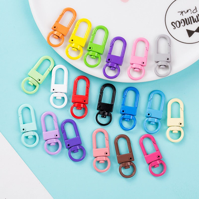ANEKA - [4PCS] Kait Hook Gantungan Kunci Lobster Warna DIY / Pengait Tas