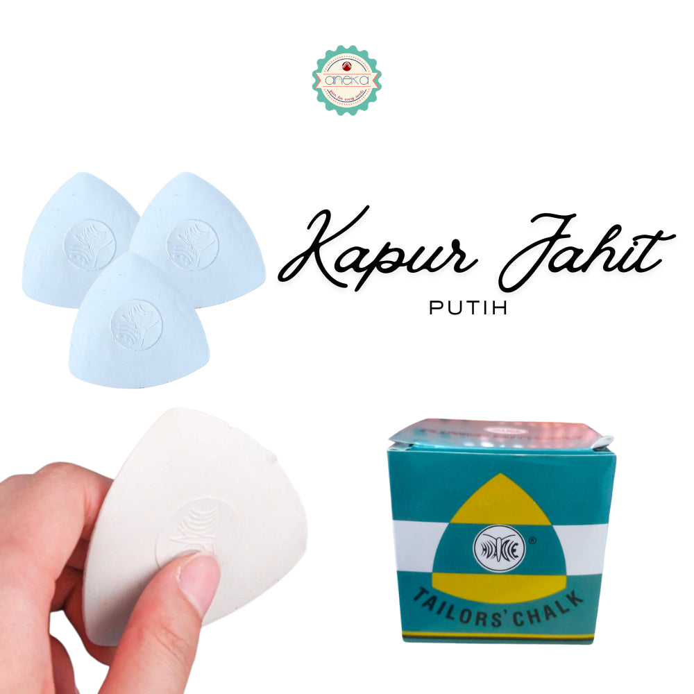ANEKA - [1 BOX / 10PCS] Kapur Jahit Putih / Tailor's Chalk for Sewing