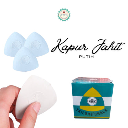 ANEKA - [1 BOX / 10PCS] Kapur Jahit Putih / Tailor's Chalk for Sewing