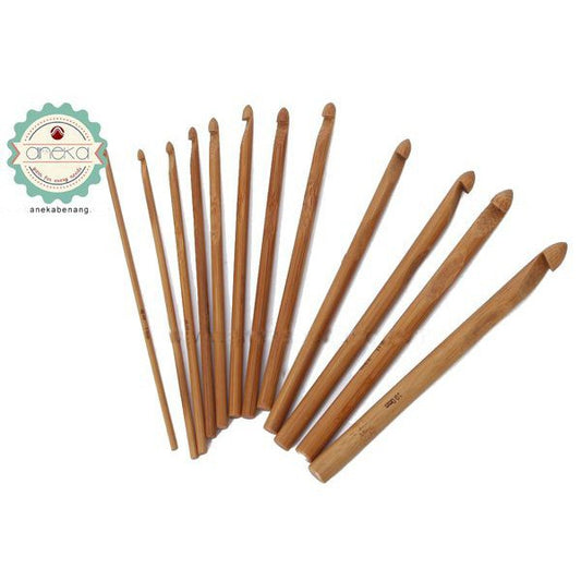 ANEKA - Hakpen Bambu / Bamboo Crochet Hook - set