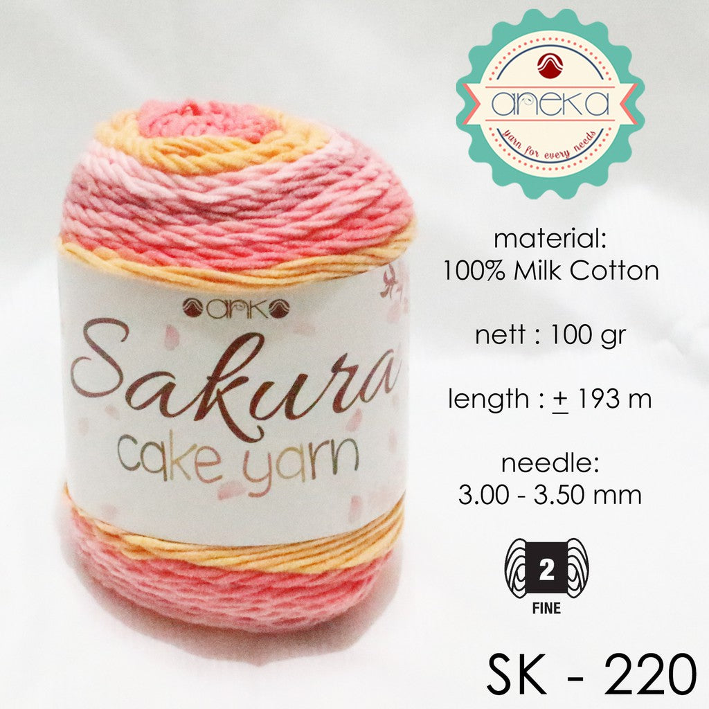 CATALOG - Rainbow Sakura Cake Milk Cotton Yarn