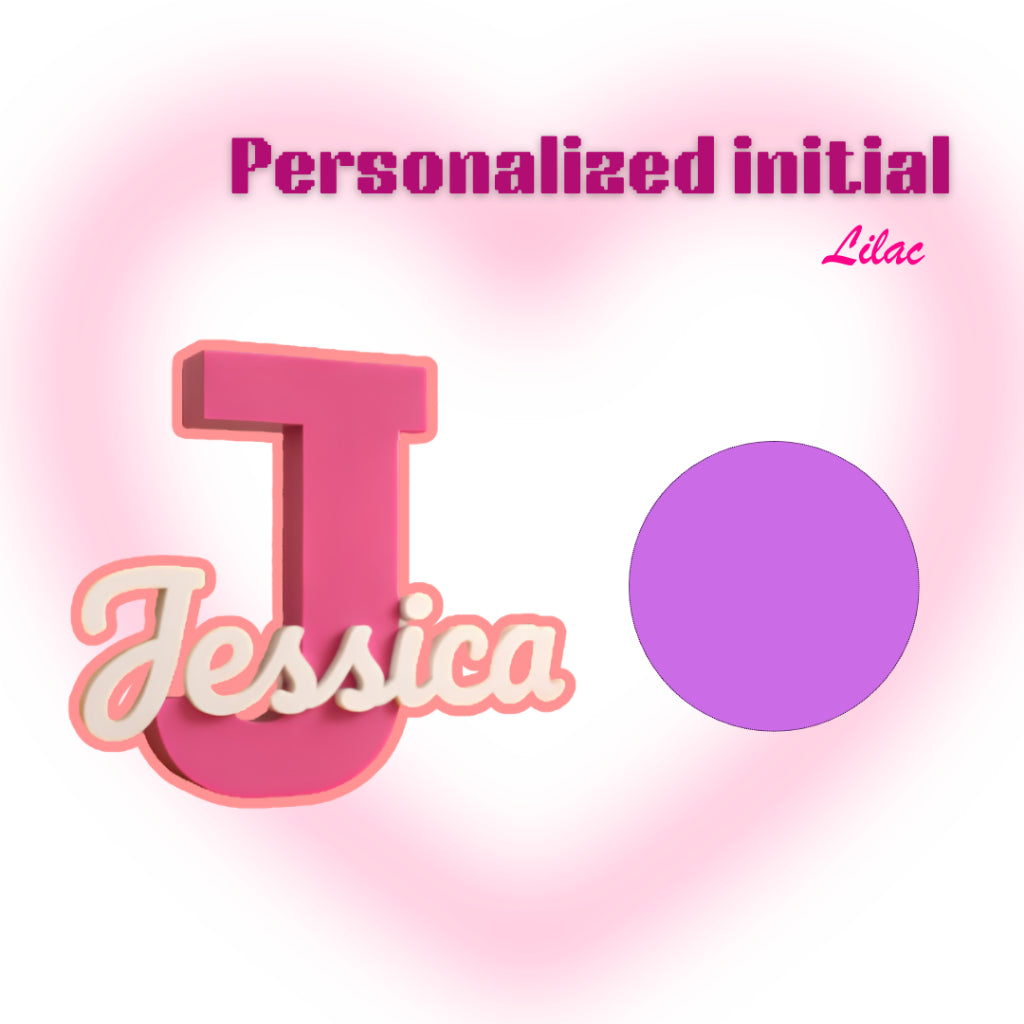 ANEKA - [PRE-ORDER] 3D Print Custom Hiasan Nama / Personalized Initial / Accessories Kamar Meja Lucu