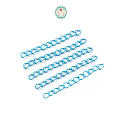 ANEKA - [5PCS] Rantai Konektor Warna 5cm /  Extended Extension Tail Chain Lobster Connector Jewelry