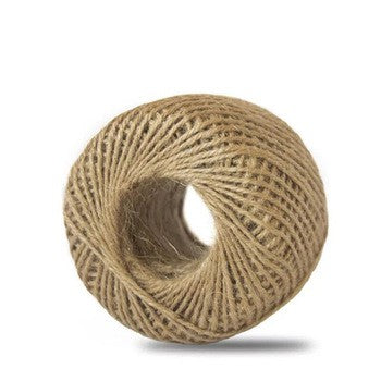 AnekaBenang - Jute Rope 100 grams 2ply / Straw / Mendong / Packing Tie (+/- 80 meters)