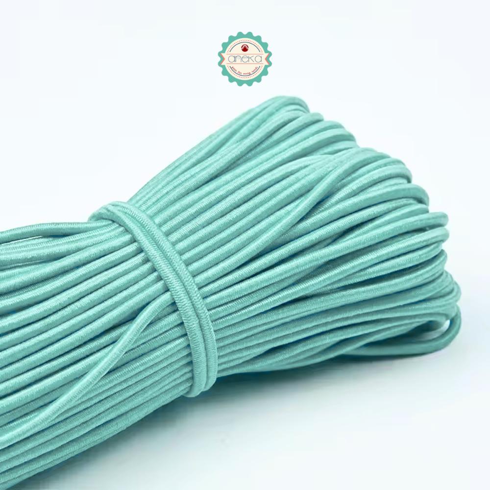 KATALOG - [+-10m / 50gr] Tali String 2.5mm Elastis Warna /  Braided Elastic Cord / Beading Threads Stretch String / DIY Craft Sewing Accessories